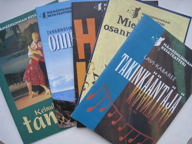 Käsiohjelma Hämeenlinnan kesäteatteri 5 kpl
