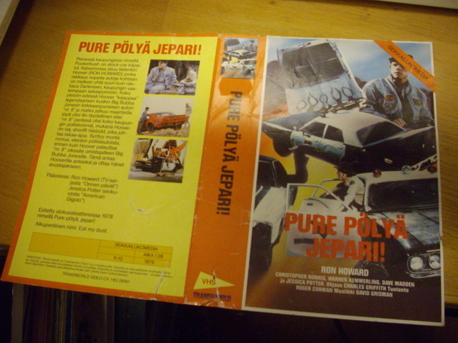 Vhs kansipaperi Fix - PURE PÖLYÄ JEPARI ! (Sis.postikulut)