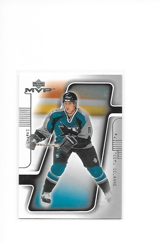 2001-02 Upper Deck MVP #159 Teemu Selänne San Jose Sharks