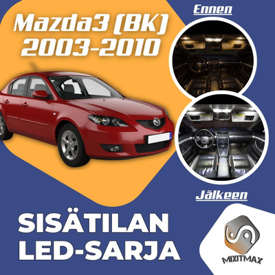 Mazda 3 (BK) Sisätilan LED-sarja 12-osainen