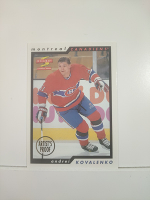 1996-97 Score - Artist's Proof #196 Andrei Kovalenko