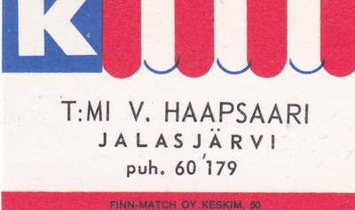 Jalasjärvi, V. Haapasaari    b592