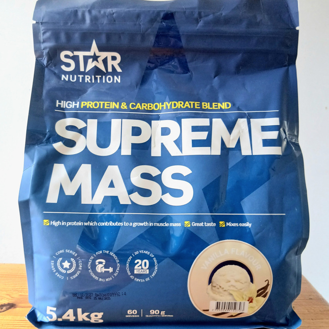 Mass Gainer 5400g vanilja, Star Nutrition