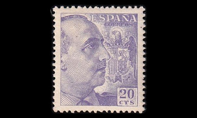 Espanja 844C * Franco 20 C (12¾:13¼) (1938)