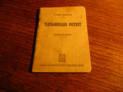 eino havas yleisurheilun pisteet karisto 8p 32siv pahvikansi