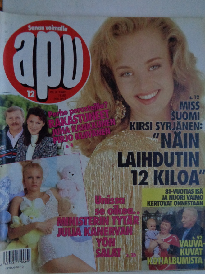 Apu lehti Nro 12/1992 (29.12)