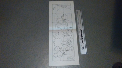 Ranskankielinen kartta Itä-Karjalan rajoista 1922 26/6