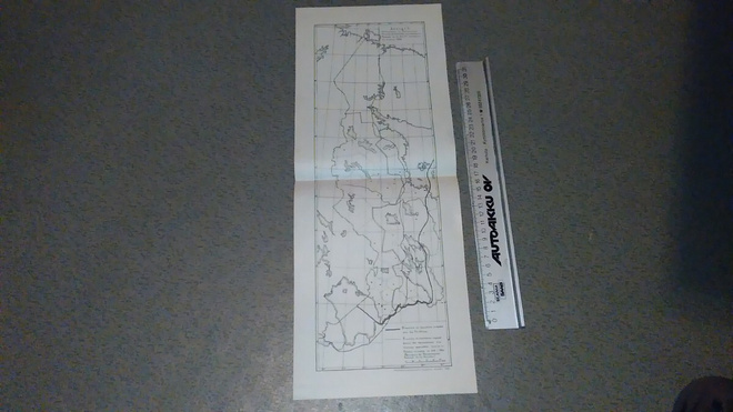 Ranskankielinen kartta Itä-Karjalan rajoista 1922 26/6