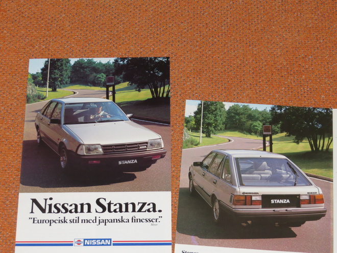 1983 Nissan Stanza esite - KUIN UUSI -  Datsun