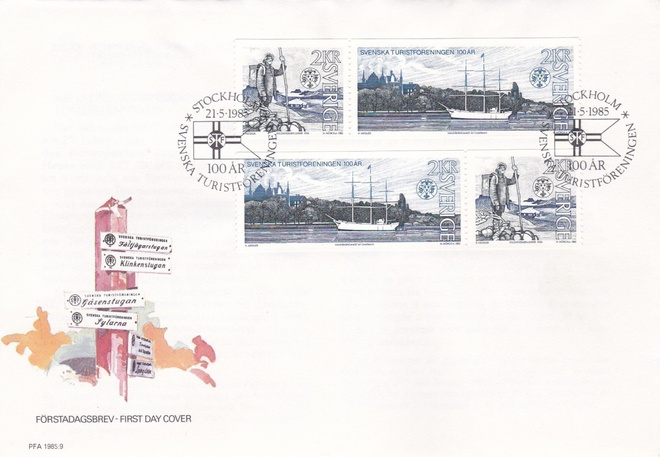RUOTSI 1985 - 1357/38 FDC KUORI