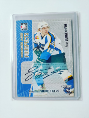 Sean Bergenheim 05-06 ITG Heroes & Prospects Autograph