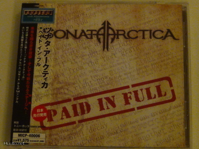Sonata Arctica paid in full cdep japani obi promo muoveissa