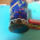 VANHA ANTIIKKI CLOISONNE PIKARI. LOHIKÄÄRME Kuvalla - pikkukuva 1