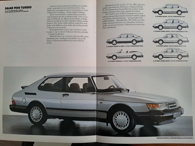 Saab Mallisto -esite, 1989