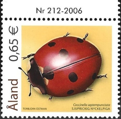 Ål 2006 Kovakuoriaisia 0,65 €  välilöpari numero ** LaPe 260