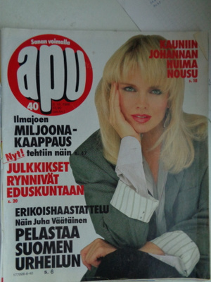 Apu lehti Nro 40/1986 (20.8)