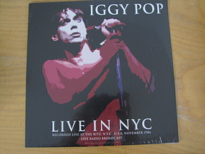 iggy pop live in nyc 86 lp muoveissa