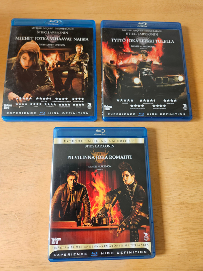 Stieg Larssonin Millennium-trilogia (3 x Blu-ray)