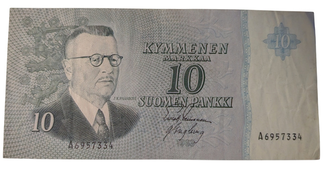 10 Markkaa 1963 ilman Litt A6957334