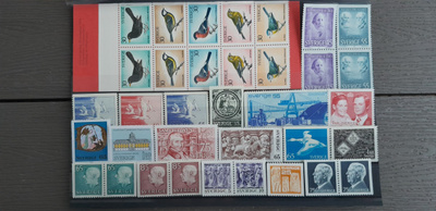 RUOTSI 1970-luku postimerkkejä ** 35 kpl