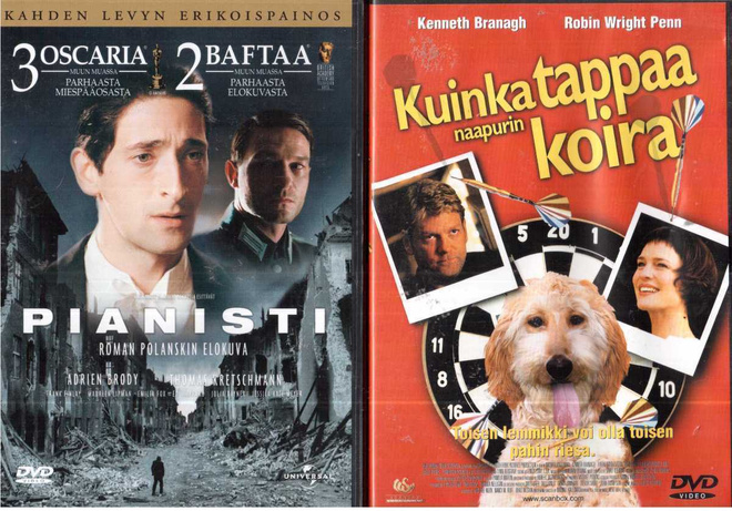 2 KPL DVD ELOKUVIA
