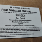 Frank Gambalen mainoskortti/pääsylippu 2020 - pikkukuva 2