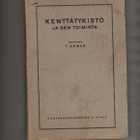 Ekman: Kenttätykistö ja sen toiminta, Otava 1925, nid., K3 - pikkukuva 1