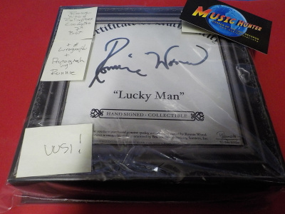 RON WOOD - LUCKY MAN UUSI 7'' BOKSI NIMIKIRJOITUKSELLA