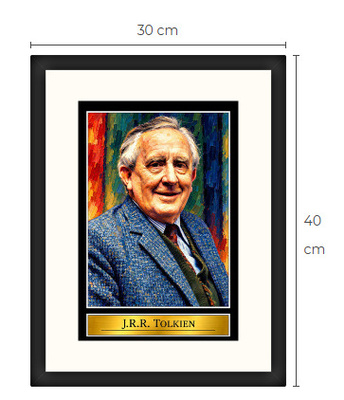 Uusi J.R.R. Tolkien art print kehystetty 30 cm x 40 cm