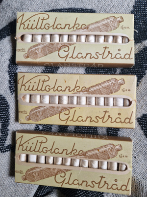 Kiiltolanka vintage. Lankateollisuus Oy 1950-1960-luvulta
