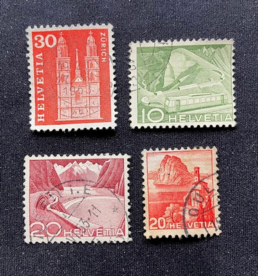 Sveitsi 1930 - 1960 luku (4kpl)