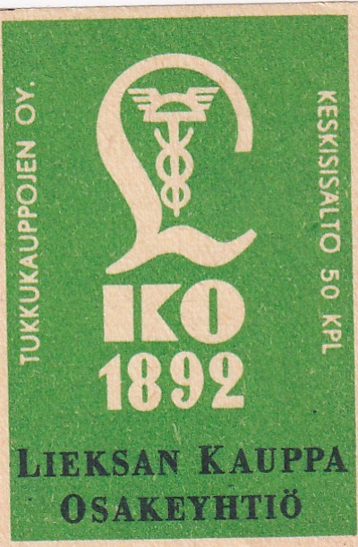 Lieksa, IKO  1892 Lieksan Kauppa Osakeyhtiö  1/10