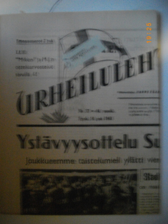 Suomen Urheilulehti Nro 37/1943 (25.2)