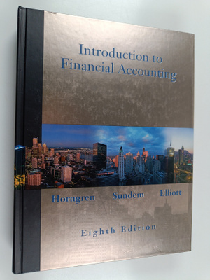 Charles T. Horngren ym. : Introduction to Financial Accou...