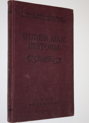 Uuden ajan historia 2 osa, keskikoulun IX luokan oppikirj...