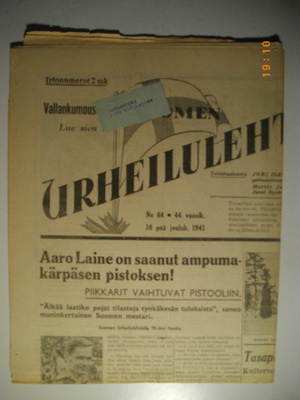 Suomen Urheilulehti Nro 64/1941 (15.3)