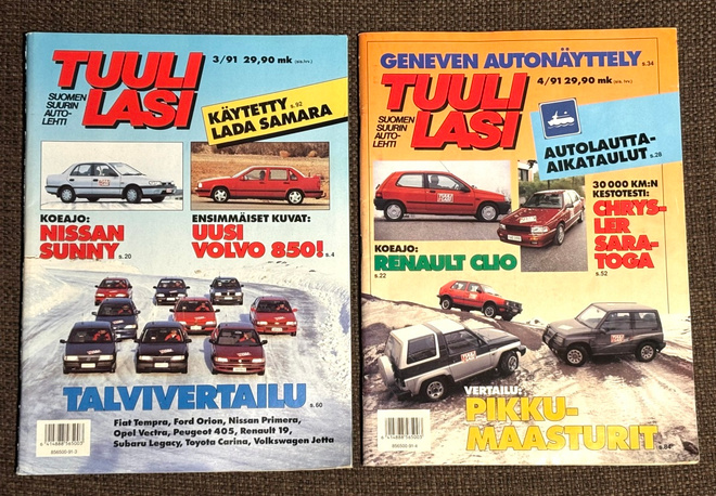 Tuulilasi 3/91 ja 4/91