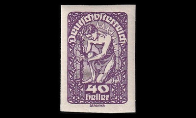 Itävalta 282 ** Käyttösarja 40 H patsas (1919)