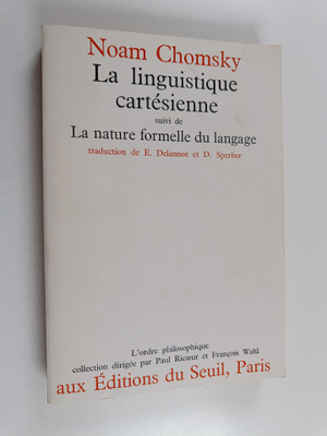 Noam Chomsky : La linguistique cartesienne : un chapitre ...