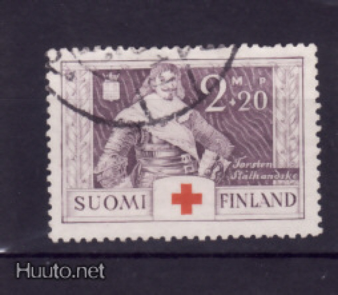 Suomi PR 1934, merkki 2mk+20p, leimattu