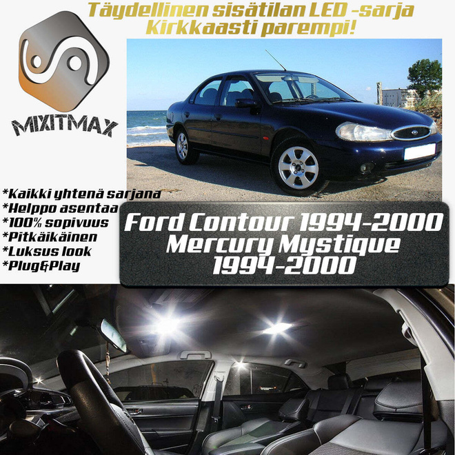 Ford Contour Sisätilan LED-sarja 9-osainen