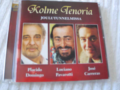 KOLME TENORIA JOULUTUNNELMISSÄ (CD) Domingo, Pavarotti, Carr