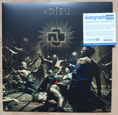 RAMMSTEIN ADIEU 10" LP-single nimmarit