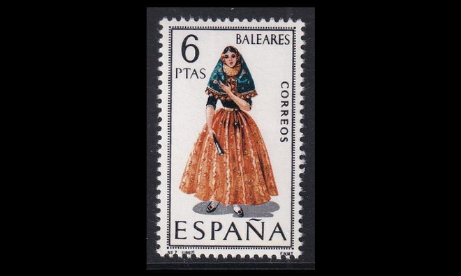 Espanja 1691 ** Kansanpukuja Baleares (1967)