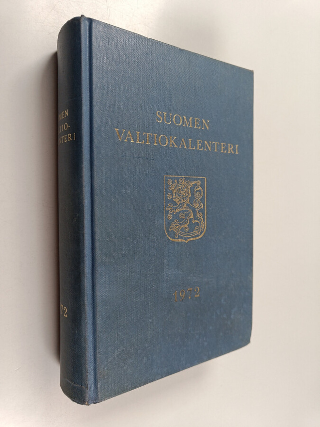 Suomen valtiokalenteri karkausvuosi 1972