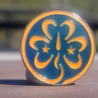 Partiomerkki Wagggs 1991. Halkaisija - 18 mm. Ehjä lukitus. - pikkukuva 1