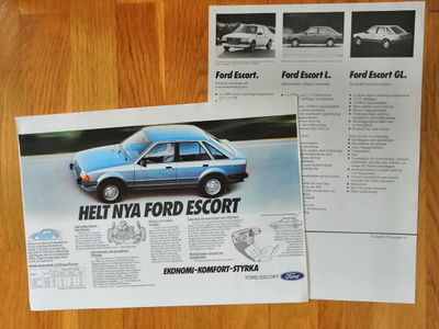 1980 Ford Escort esite -  KUIN UUSI