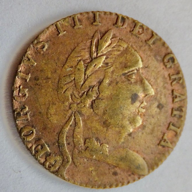 VANHA Poletti Iso-Britannia Kunigas George Yrjö III 1790-l