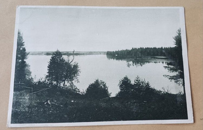 Ranua, näkymä Ranuanjärveltä, mv pk, ei p.