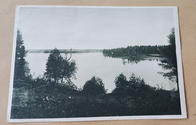 Ranua, näkymä Ranuanjärveltä, mv pk, ei p.